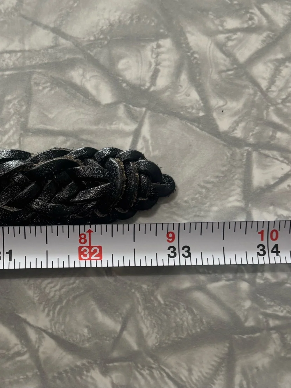 Vintage Argentina Capezio Genuine Leather Braided Belt Size S/M